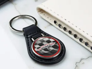 Mini Cooper Leder Schlüsseltasche Robuster Stil Renn Touch